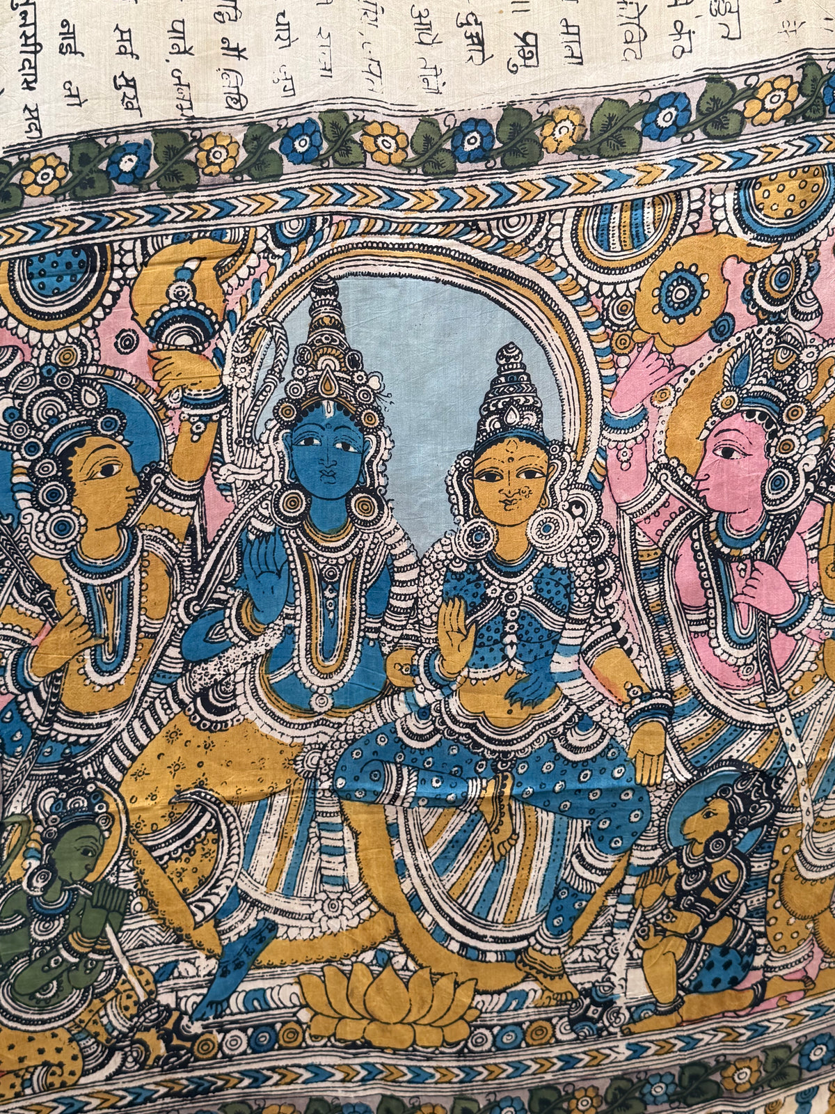 Silkcotton penkalamkari saree