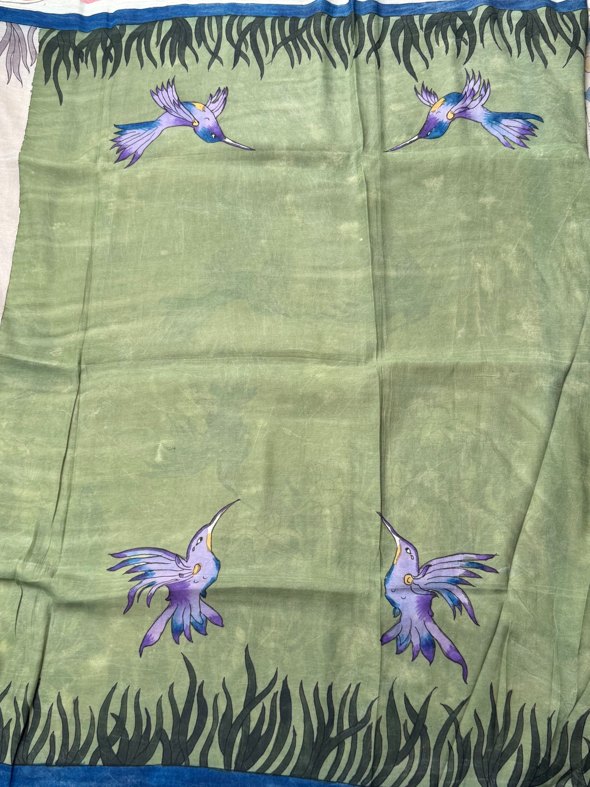 Silkcotton penkalamkari saree