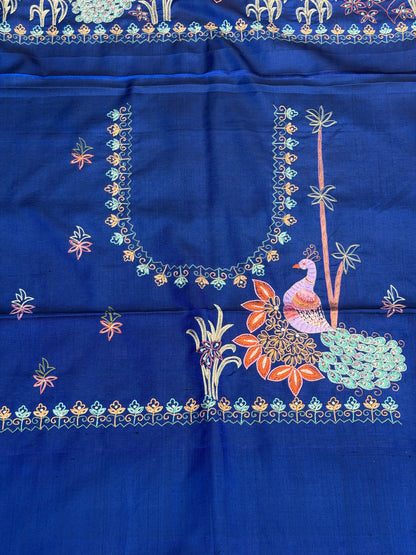 Pure Silk Patola With Aari Work Embroidery