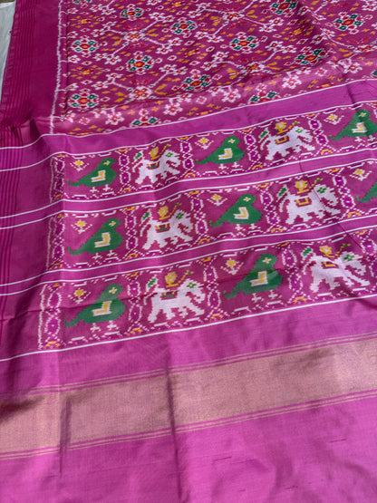 Pure Silk Ikkat Saree