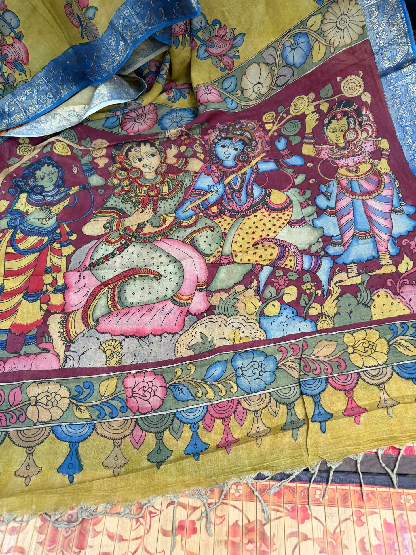 Silkcotton Penkalamkari Saree