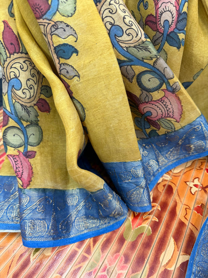 Silkcotton Penkalamkari Saree