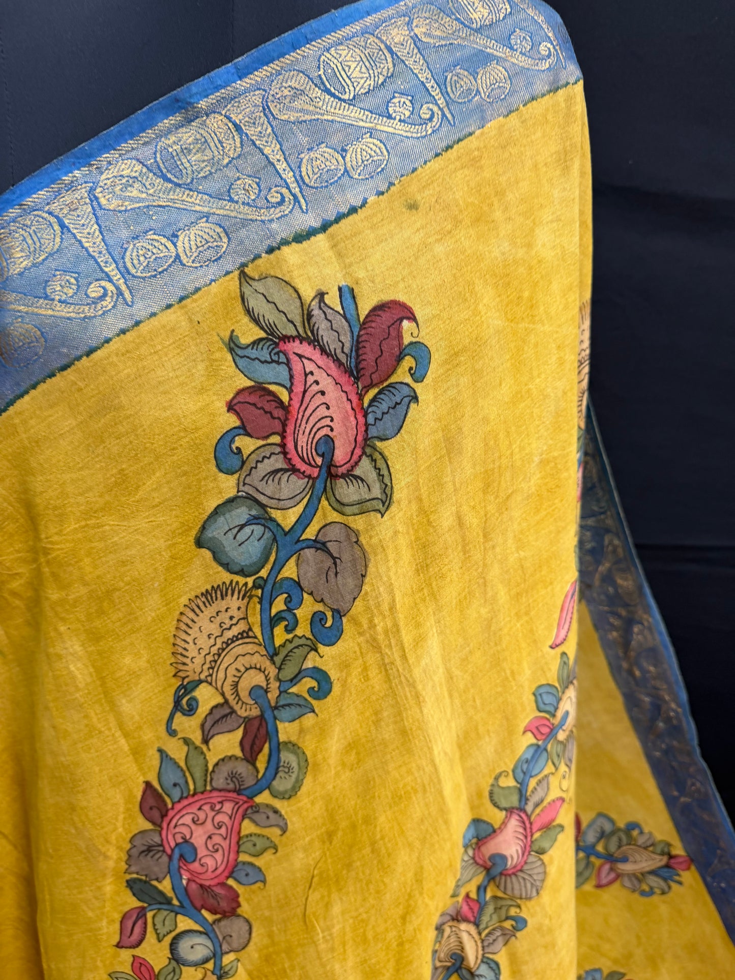 Silkcotton Penkalamkari Saree