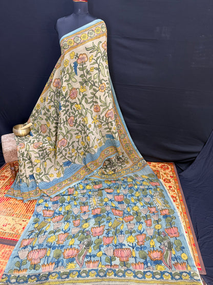 Silkcotton Penkalamkari Saree