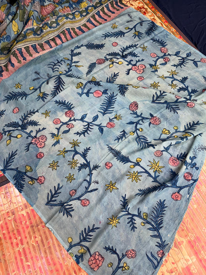 Silkcotton Penkalamkari Saree