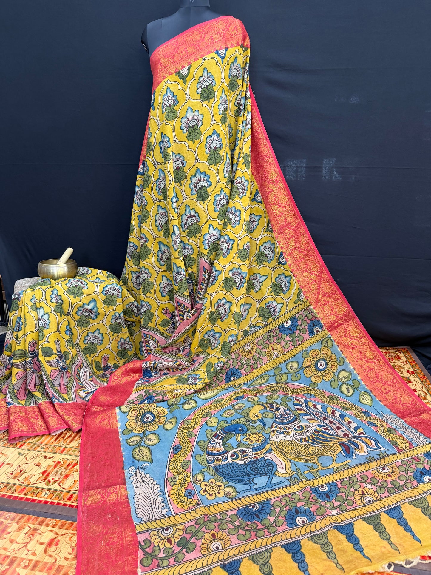 Silkcotton Penkalamkari Saree