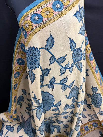 Silkcotton Penkalamkari Saree