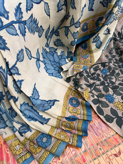 Silkcotton Penkalamkari Saree