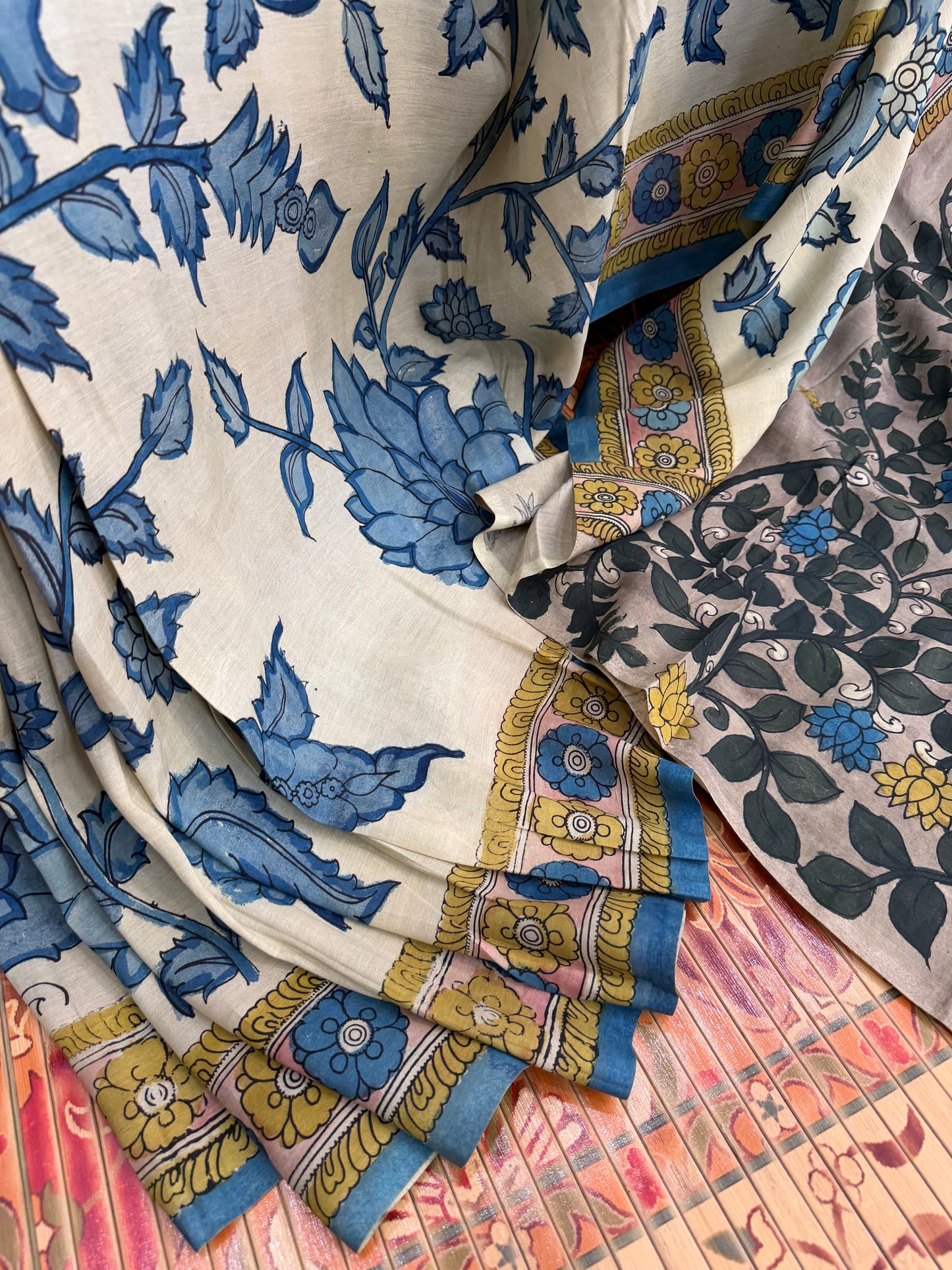 Silkcotton Penkalamkari Saree