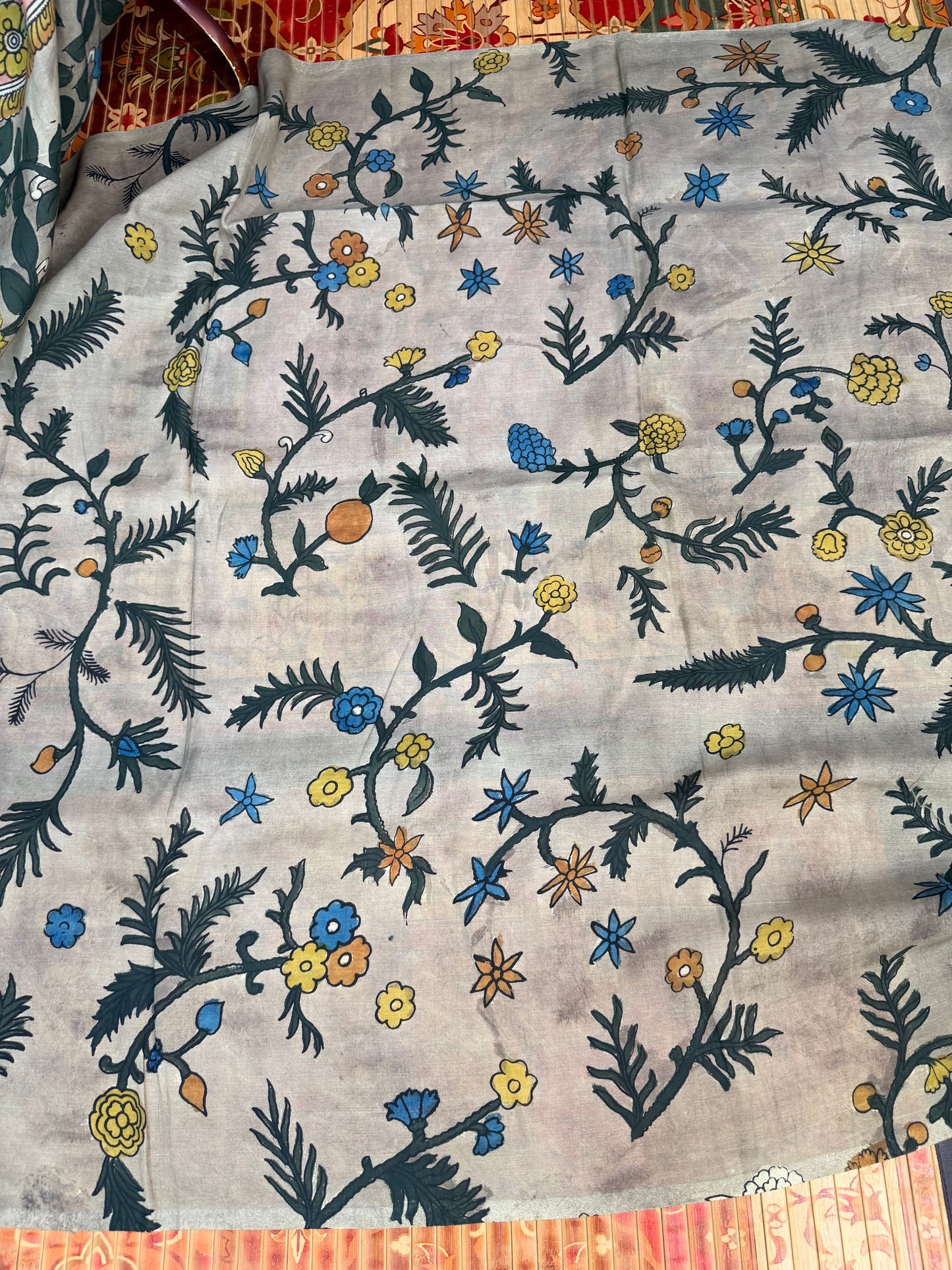 Silkcotton Penkalamkari Saree
