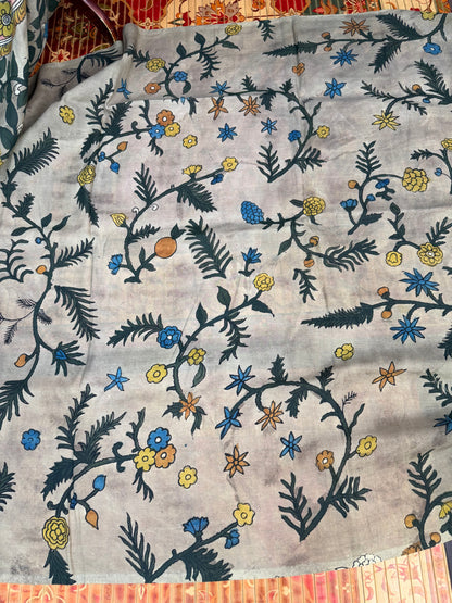 Silkcotton Penkalamkari Saree