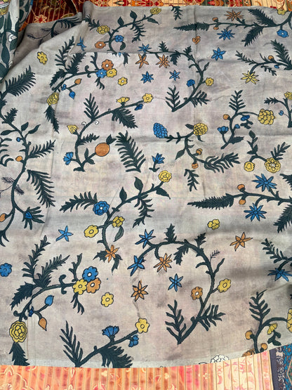 Silkcotton Penkalamkari Saree