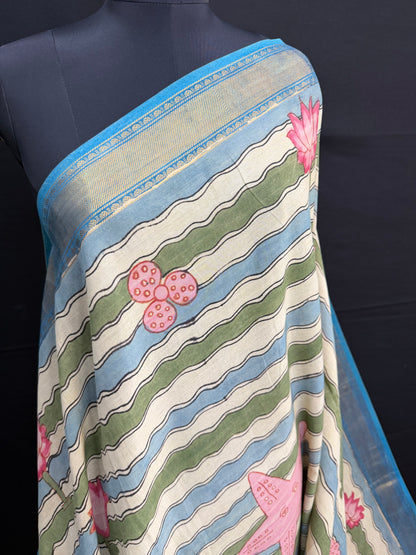 Silkcotton Penkalamkari Saree