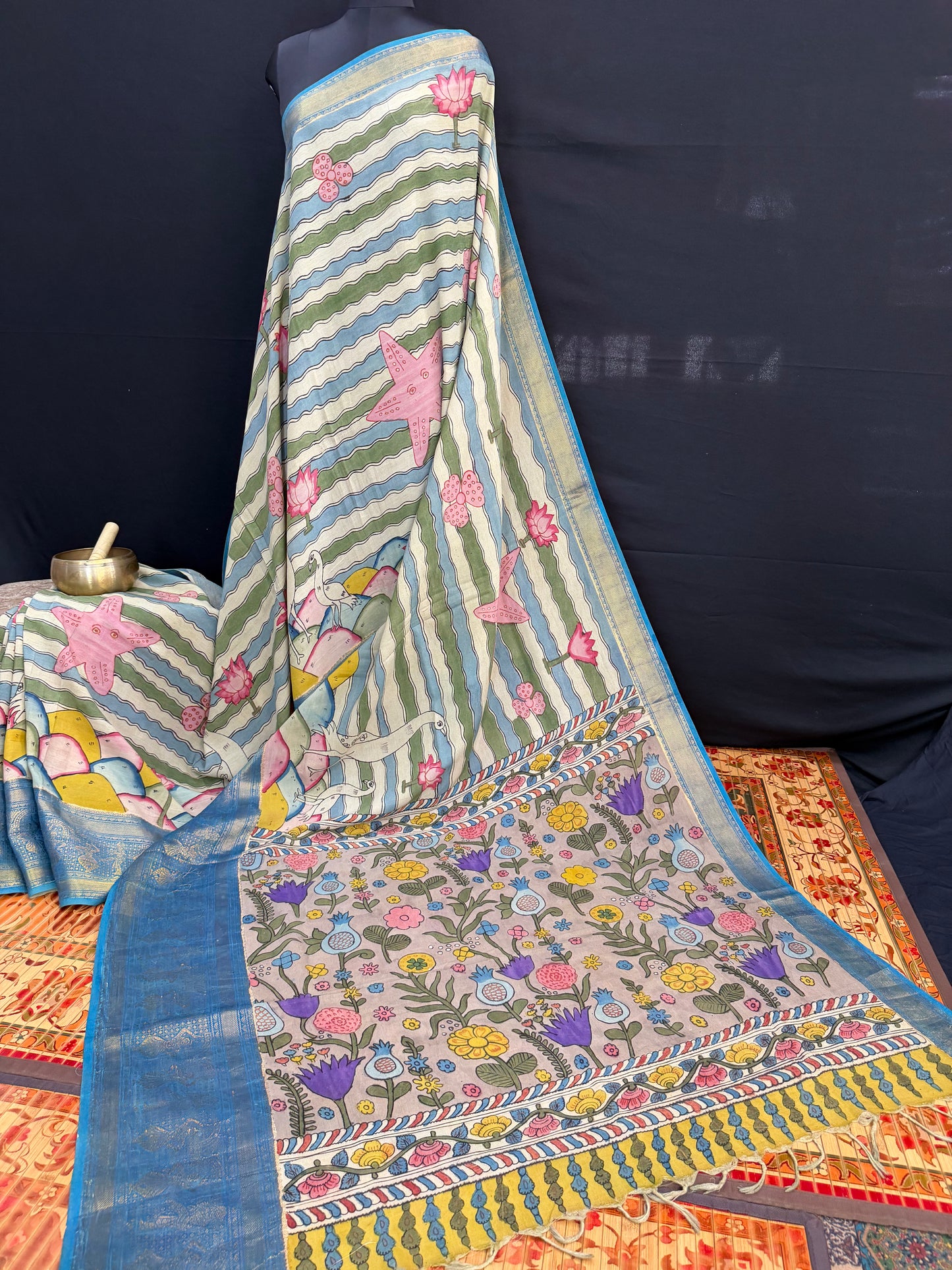 Silkcotton Penkalamkari Saree