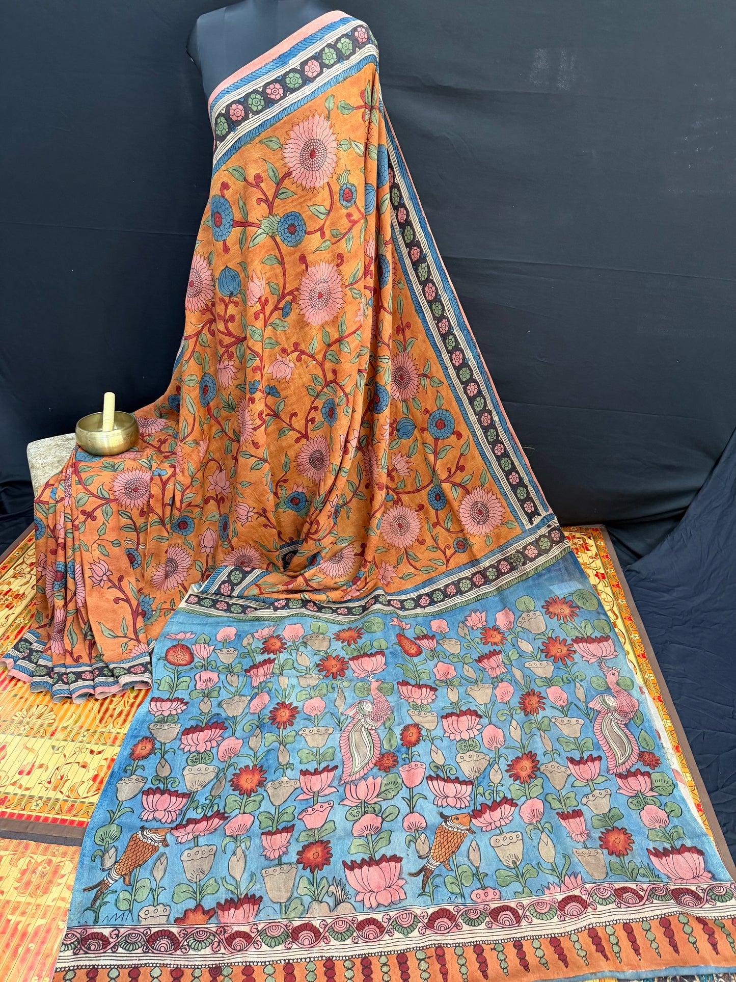 Silkcotton Penkalamkari Saree