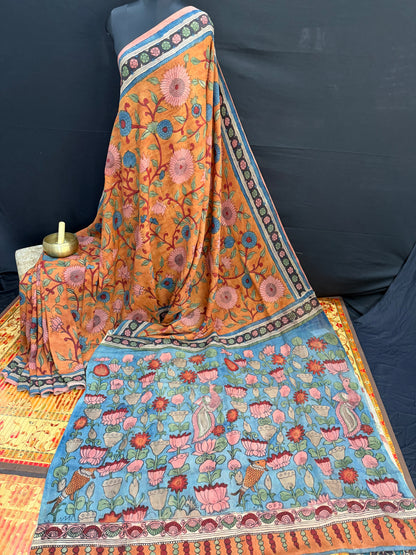 Silkcotton Penkalamkari Saree