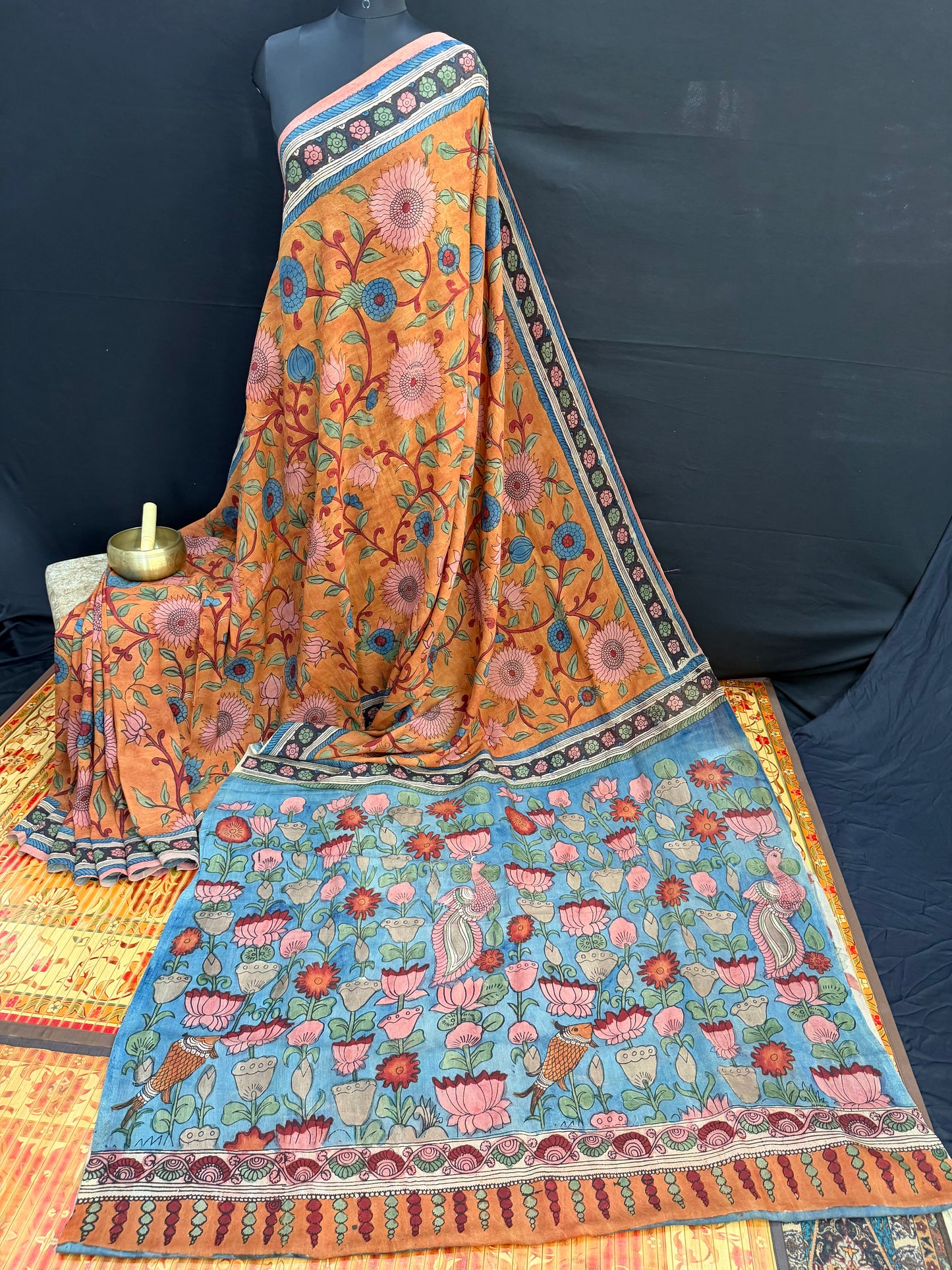 Silkcotton Penkalamkari Saree
