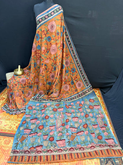 Silkcotton Penkalamkari Saree