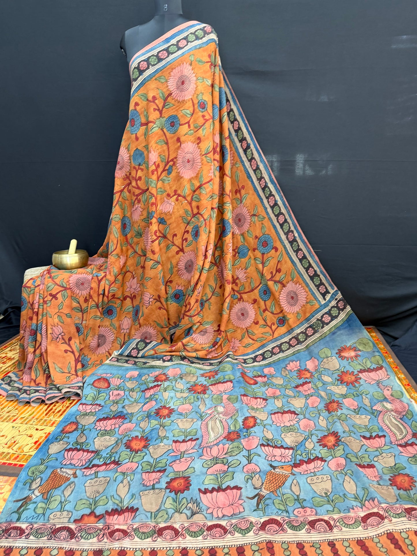 Silkcotton Penkalamkari Saree