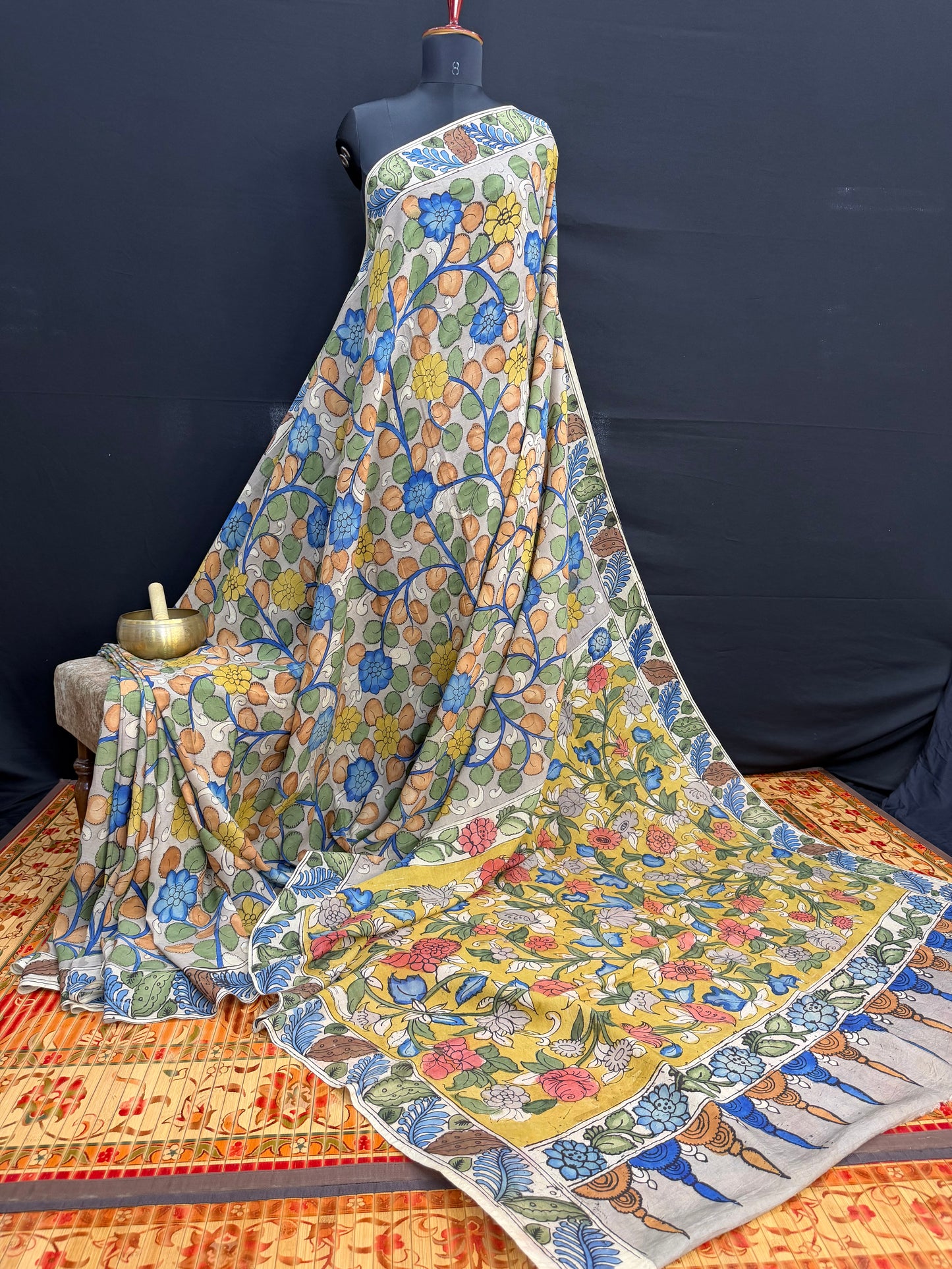 Silkcotton Penkalamkari Saree