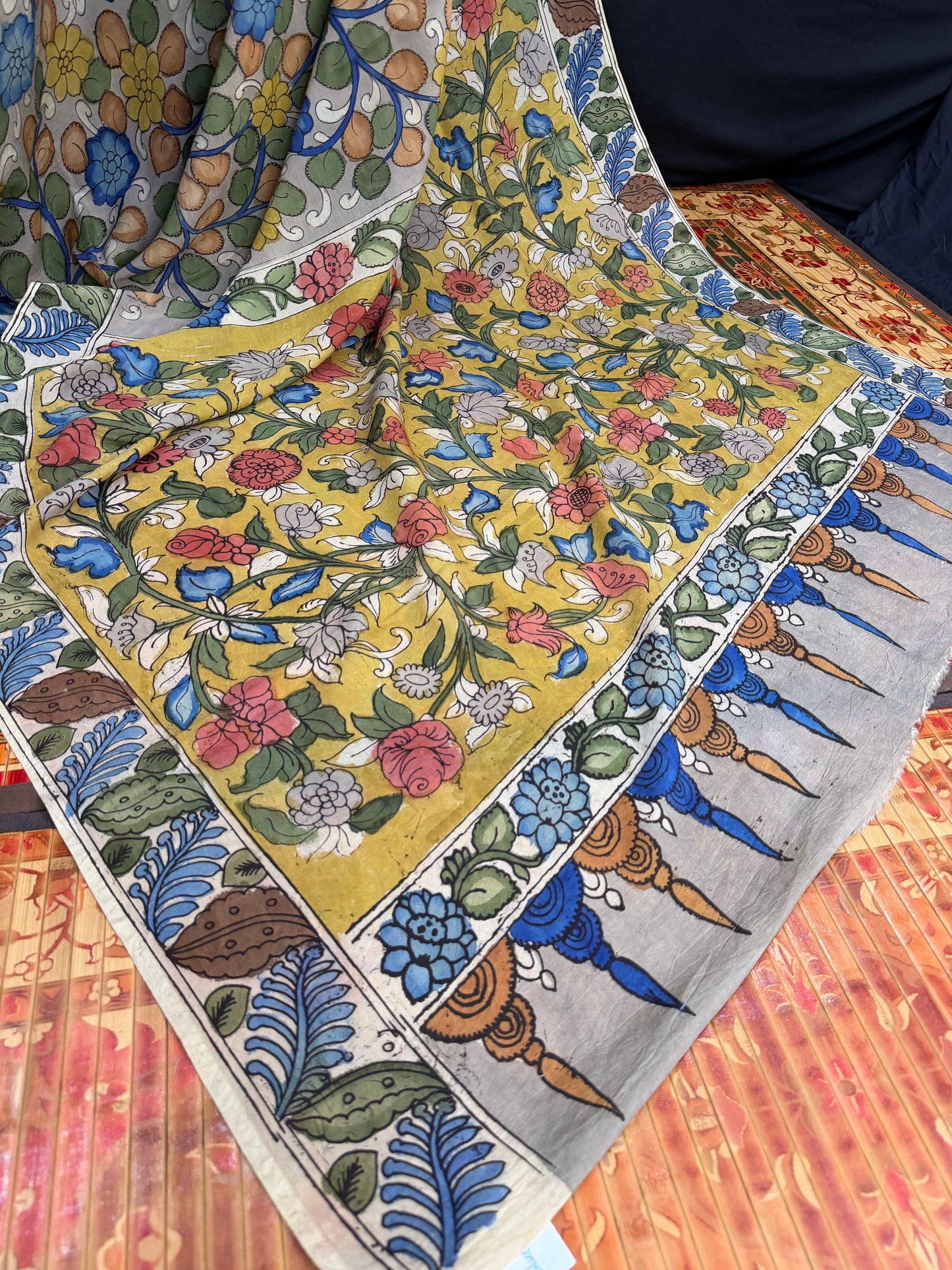 Silkcotton Penkalamkari Saree