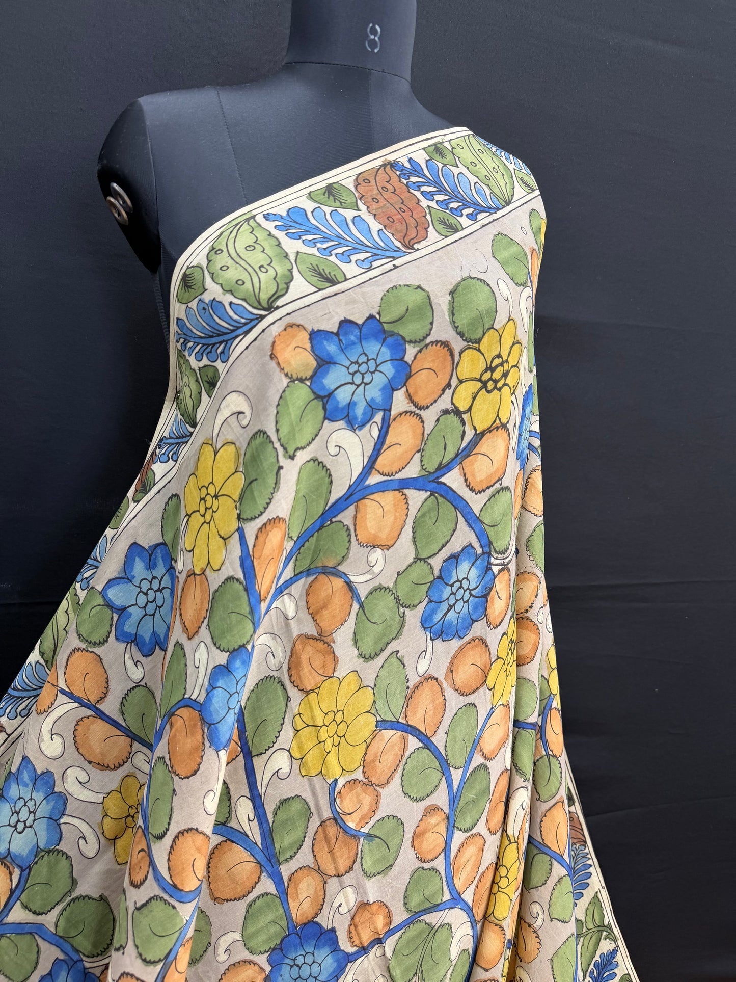 Silkcotton Penkalamkari Saree