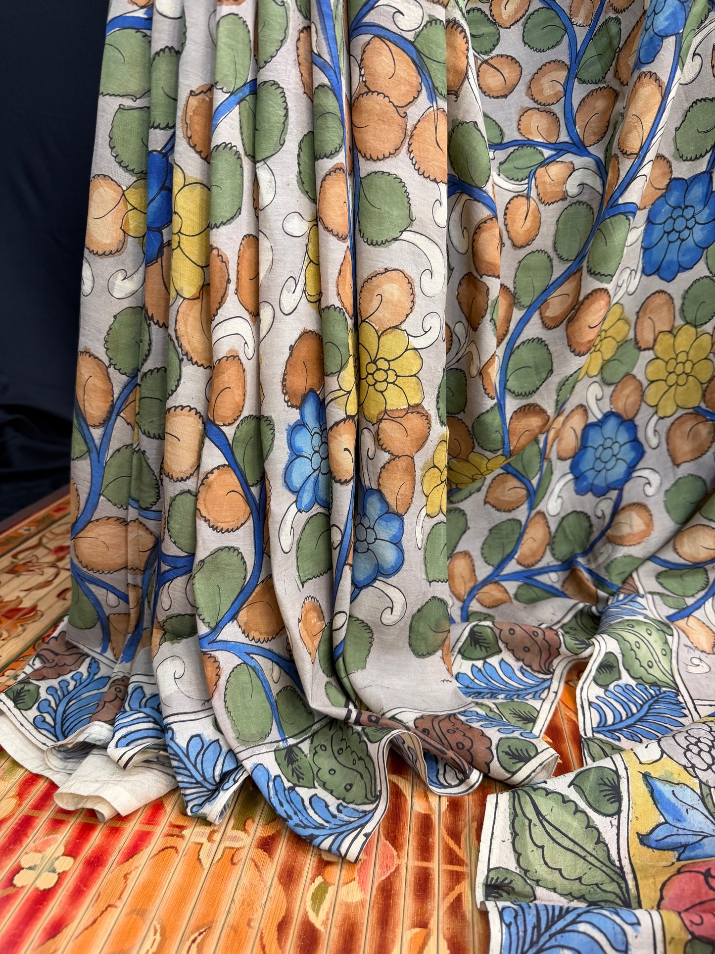 Silkcotton Penkalamkari Saree