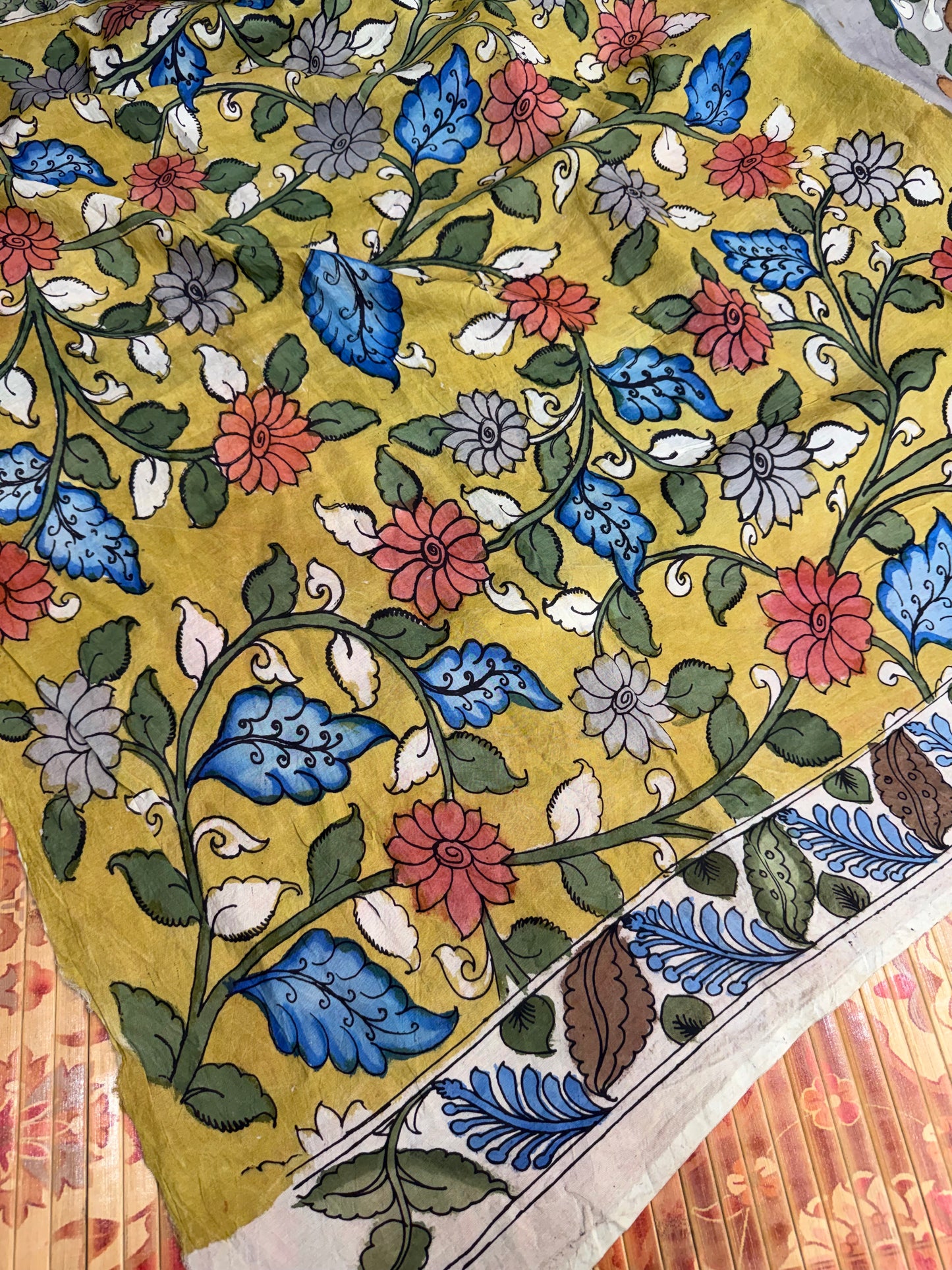 Silkcotton Penkalamkari Saree