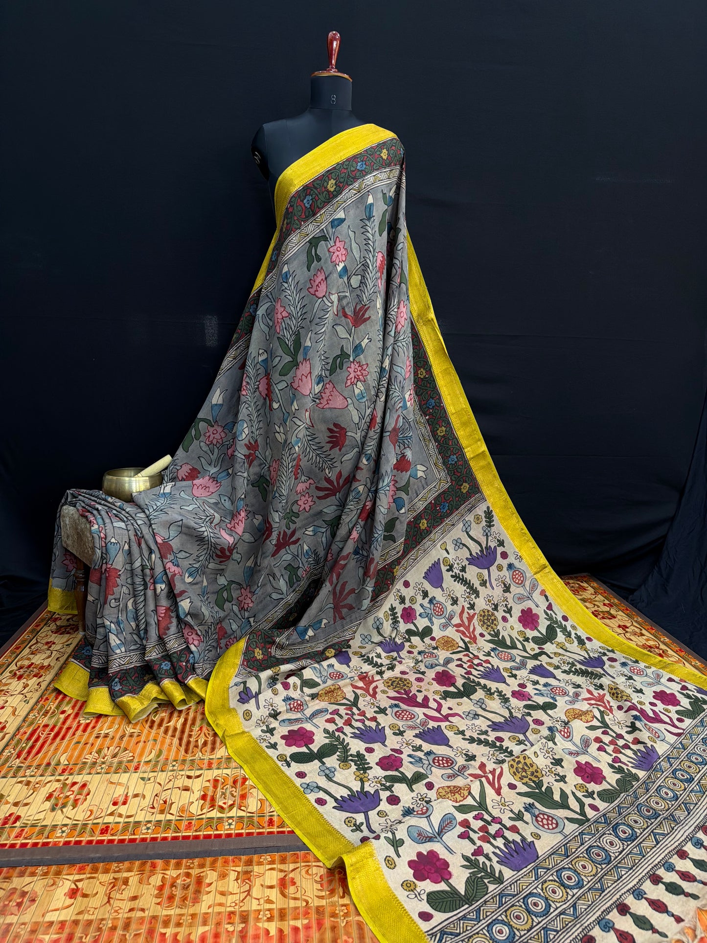 Silkcotton Penkalamkari Saree