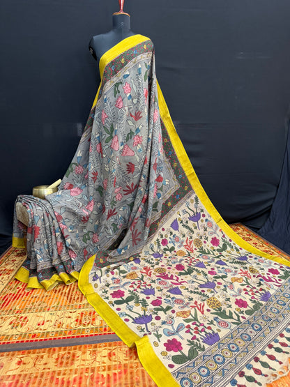 Silkcotton Penkalamkari Saree