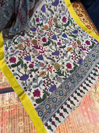 Silkcotton Penkalamkari Saree