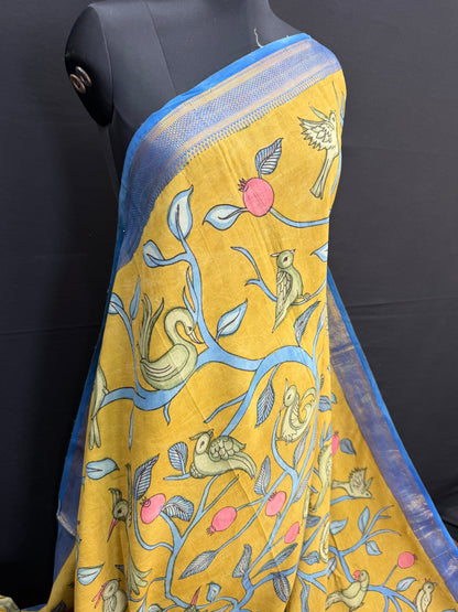 Silkcotton Penkalamkari Saree