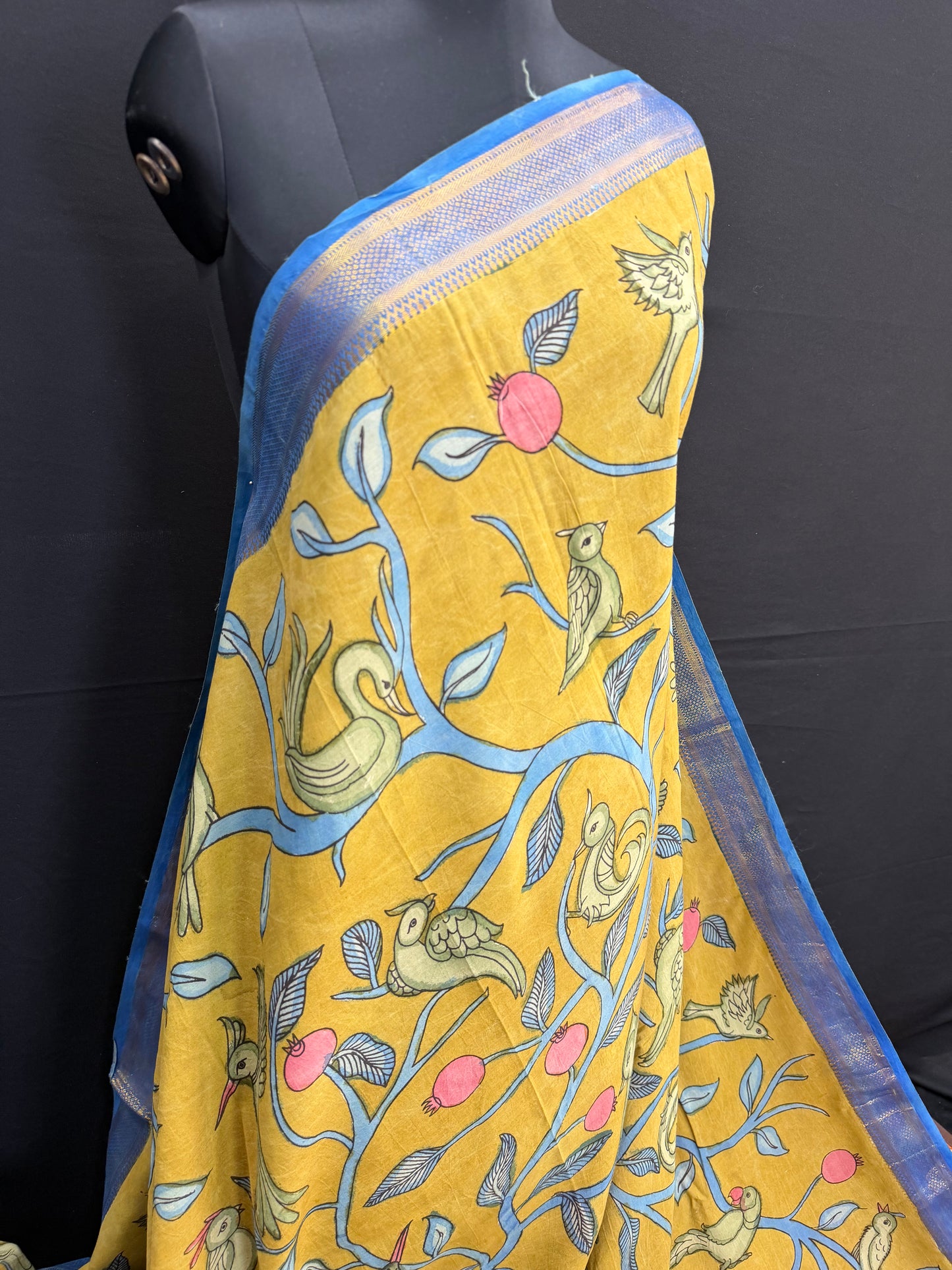 Silkcotton Penkalamkari Saree