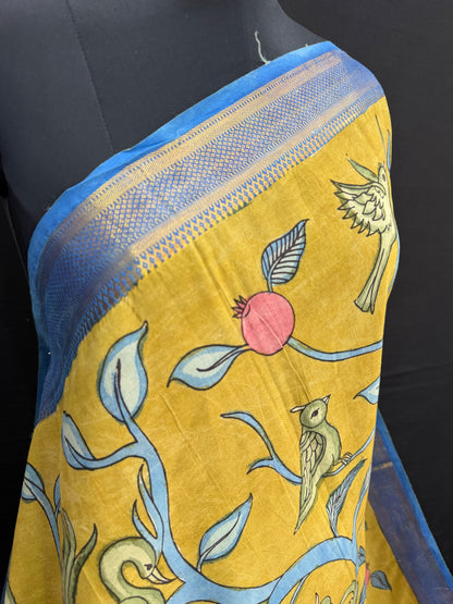 Silkcotton Penkalamkari Saree
