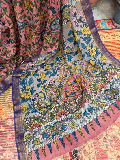 Silkcotton Penkalamkari Saree