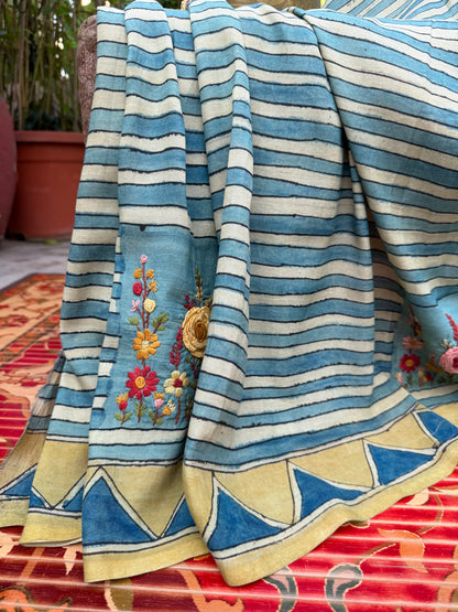 Silkcotton Penkalamkari Saree
