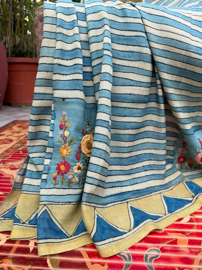 Silkcotton Penkalamkari Saree