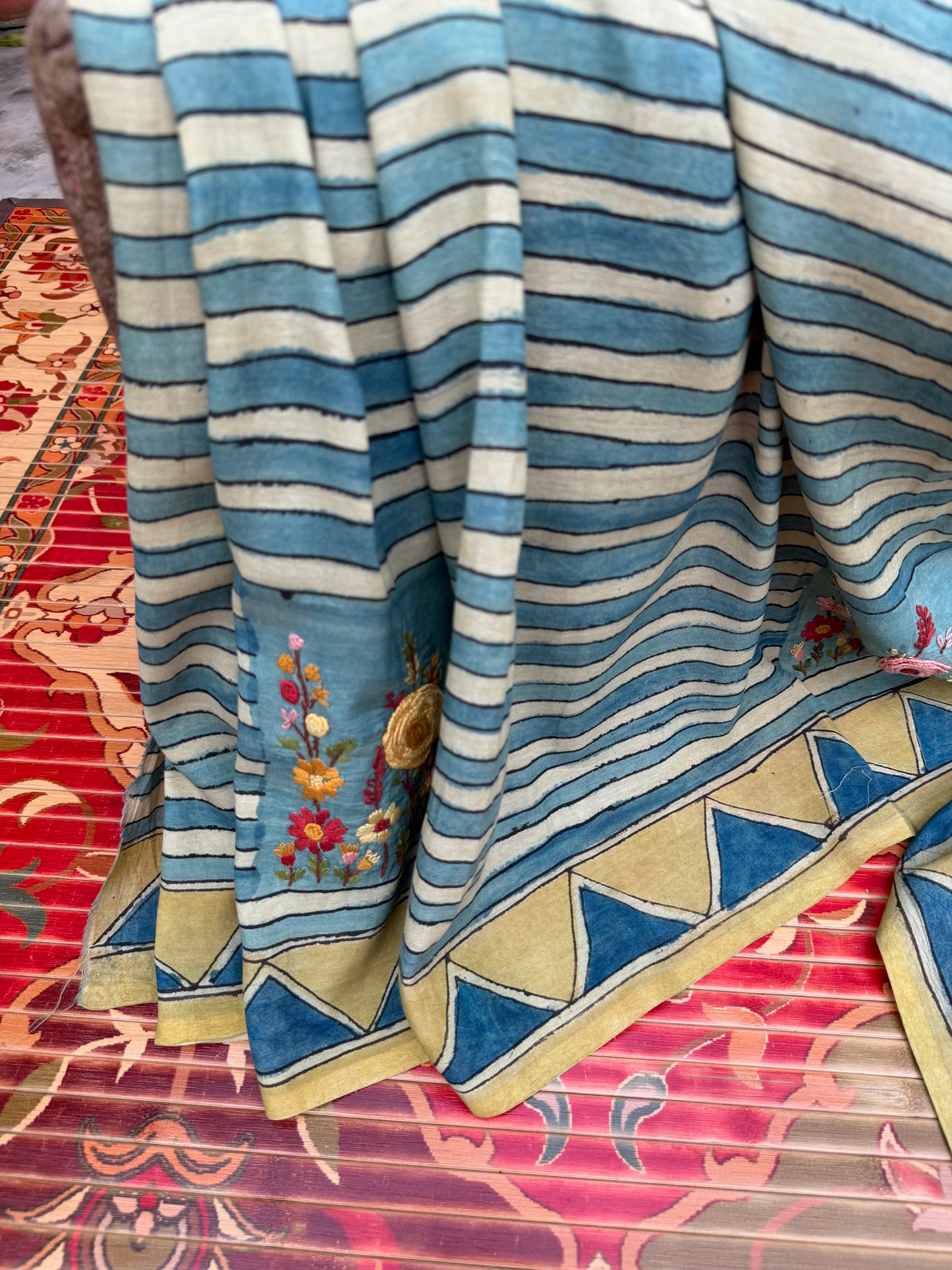 Silkcotton Penkalamkari Saree