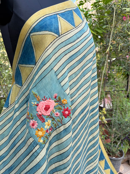Silkcotton Penkalamkari Saree