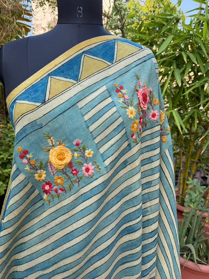 Silkcotton Penkalamkari Saree