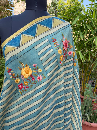 Silkcotton Penkalamkari Saree