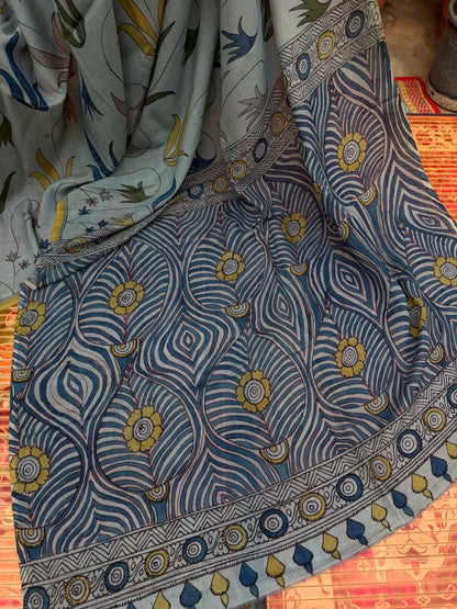 Silkcotton Penkalamkari Saree