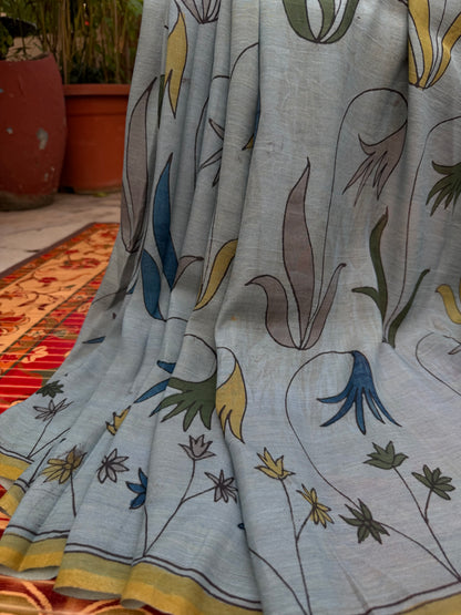 Silkcotton Penkalamkari Saree