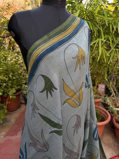 Silkcotton Penkalamkari Saree