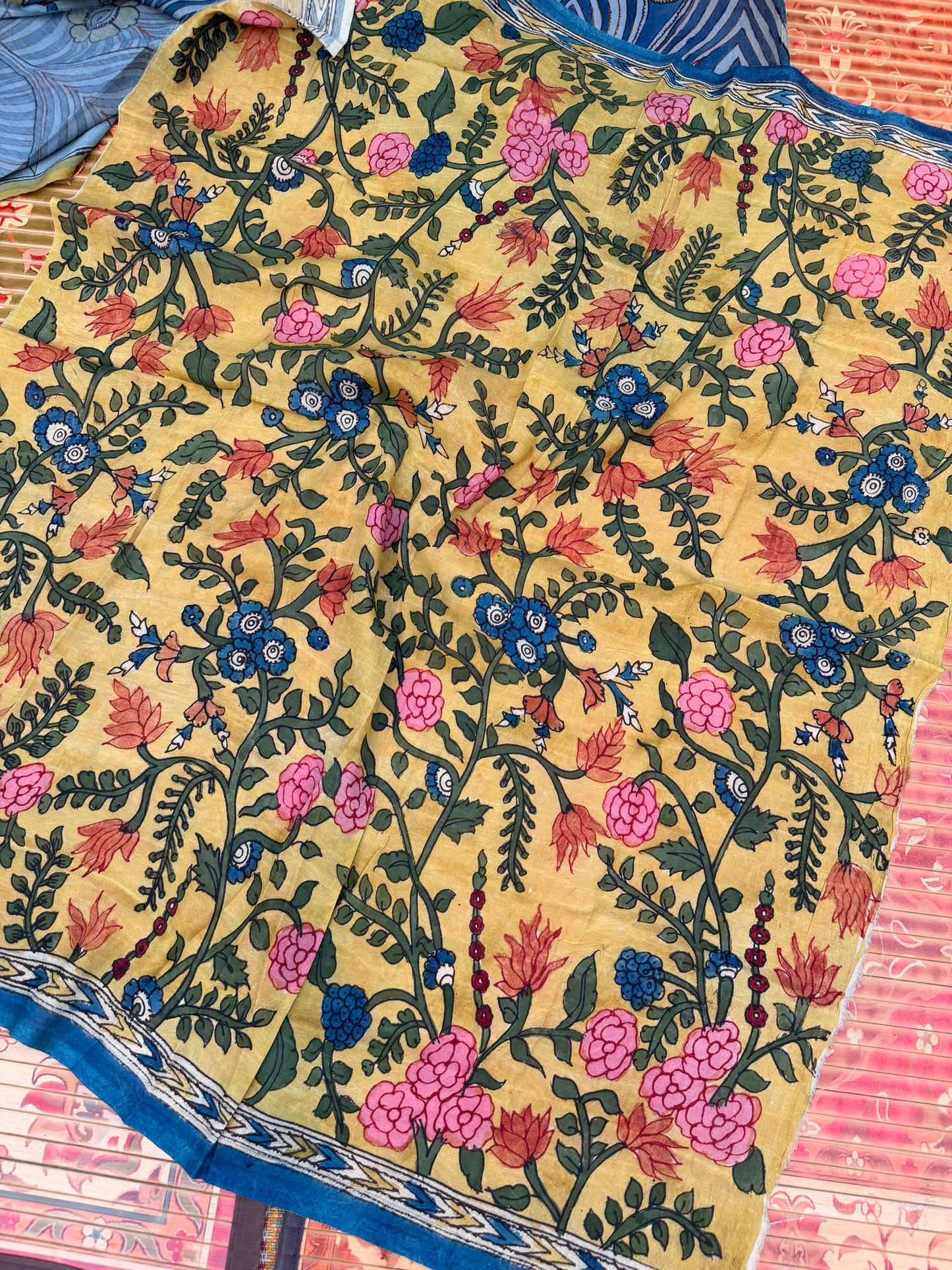 Silkcotton Penkalamkari Saree