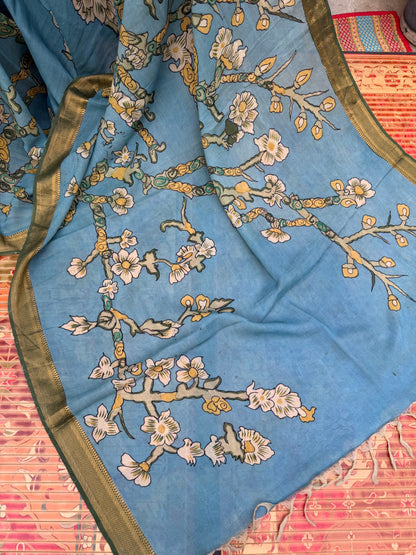 Silkcotton Penkalamkari Saree