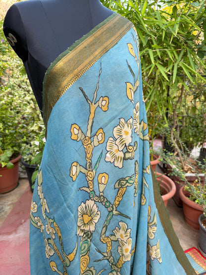 Silkcotton Penkalamkari Saree