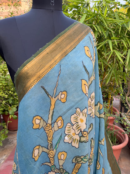 Silkcotton Penkalamkari Saree