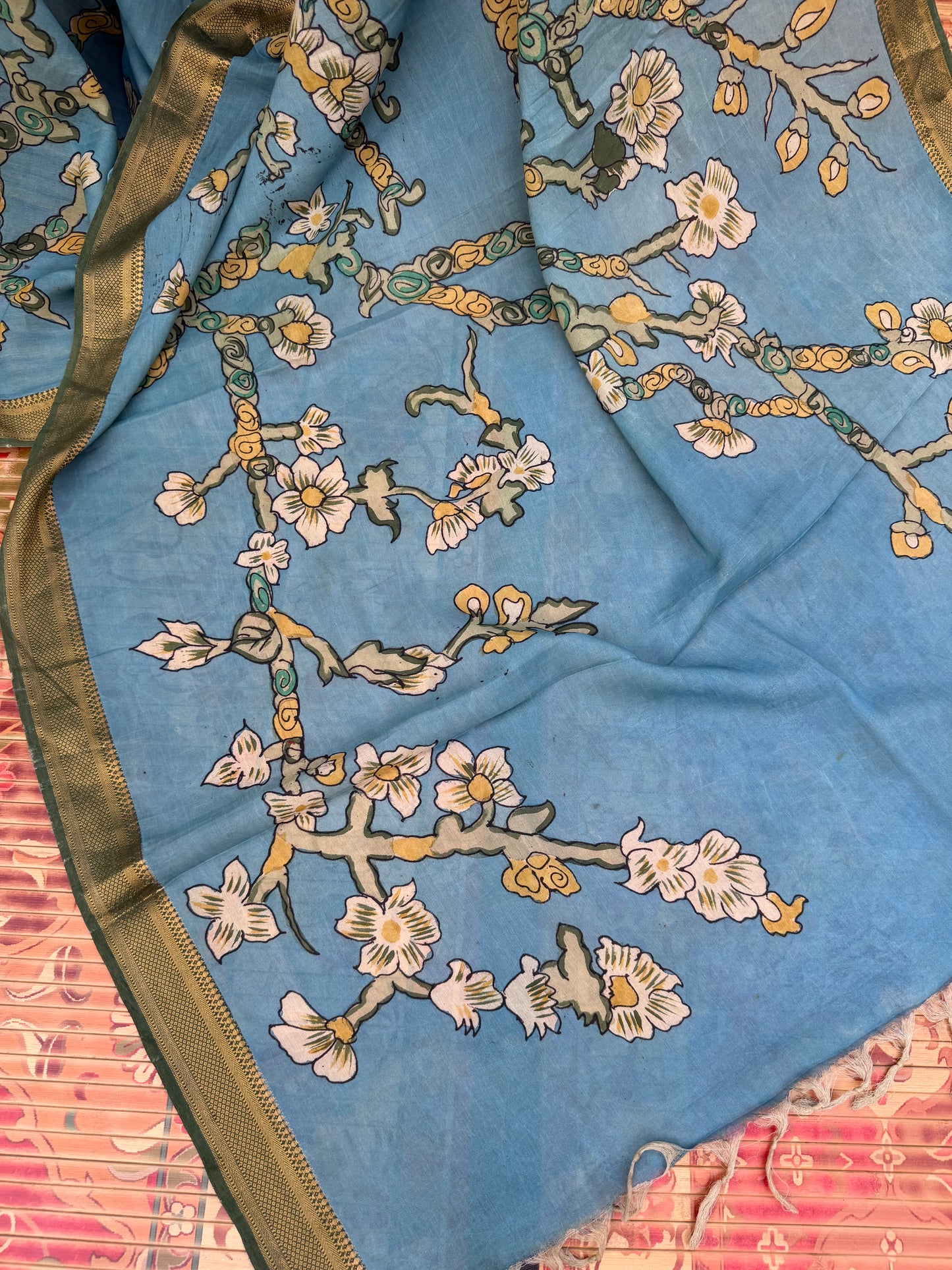 Silkcotton Penkalamkari Saree