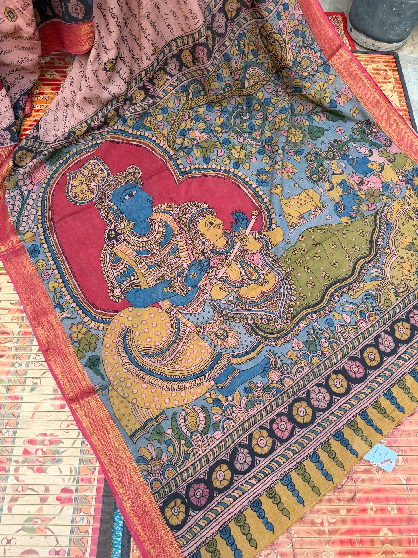 Pure Cotton Penkalamkari saree